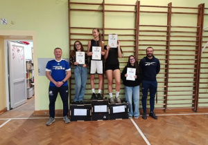 Uczennice na podium