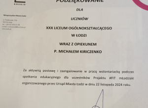 Udział w projekcie #FIT