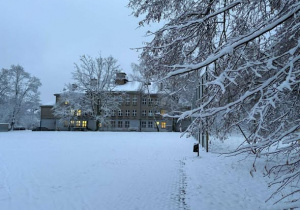 Widok szkoły od strony Orlika