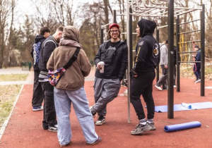 Tuż przed rozpoczęciem zawodów - rozmowy