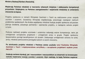 List gratulacyjny