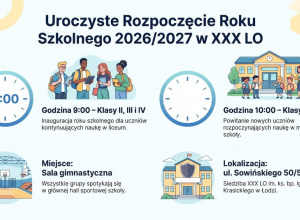 Uroczyste rozpoczęcie roku szkolnego 2026/2027